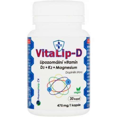 VitaLip-D lipozomální vitamín D3+K2+Mg 30 kapslí